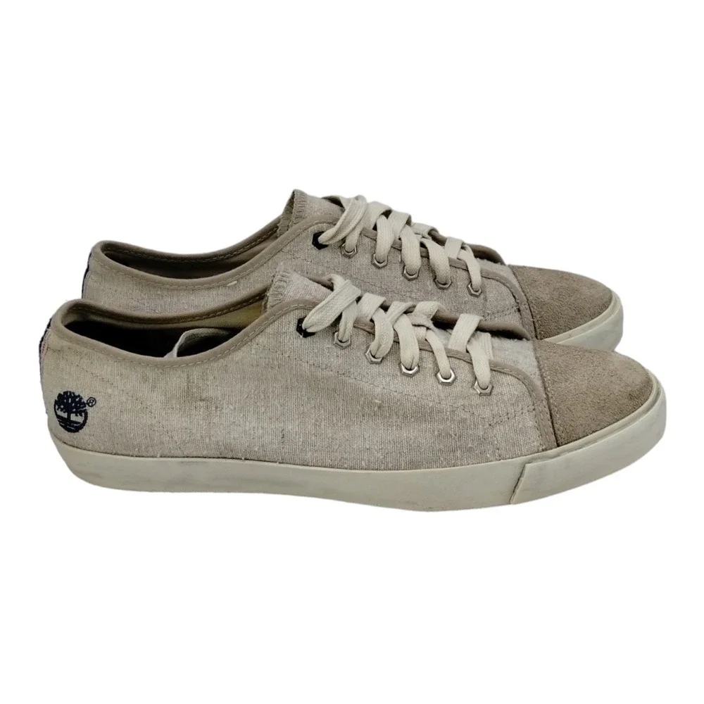 Timberland Earth Keepers Men's Sneakers Beige Tan Khaki Shoes Size 9‎